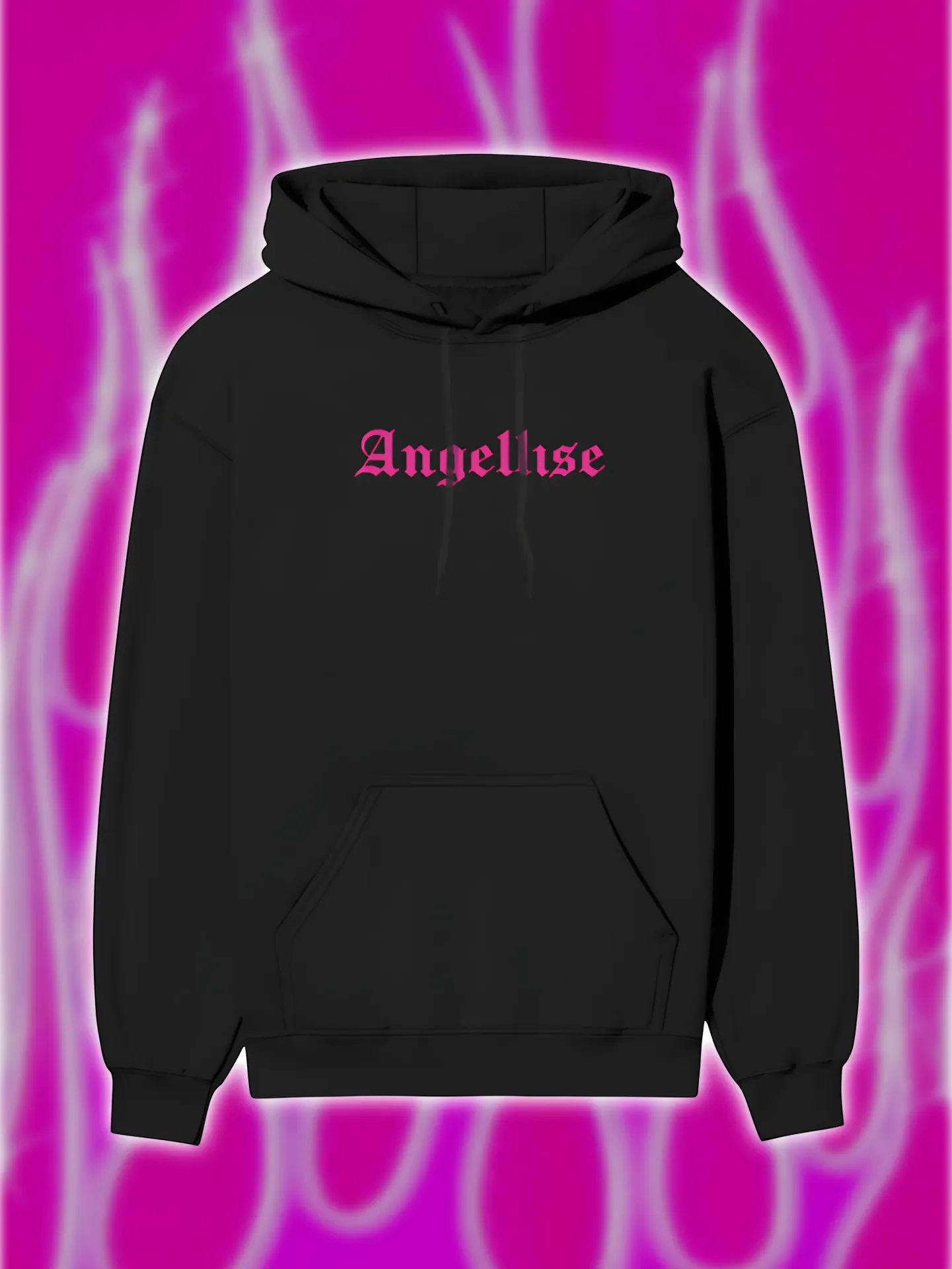 Angellise Pink Winged Hoodie
