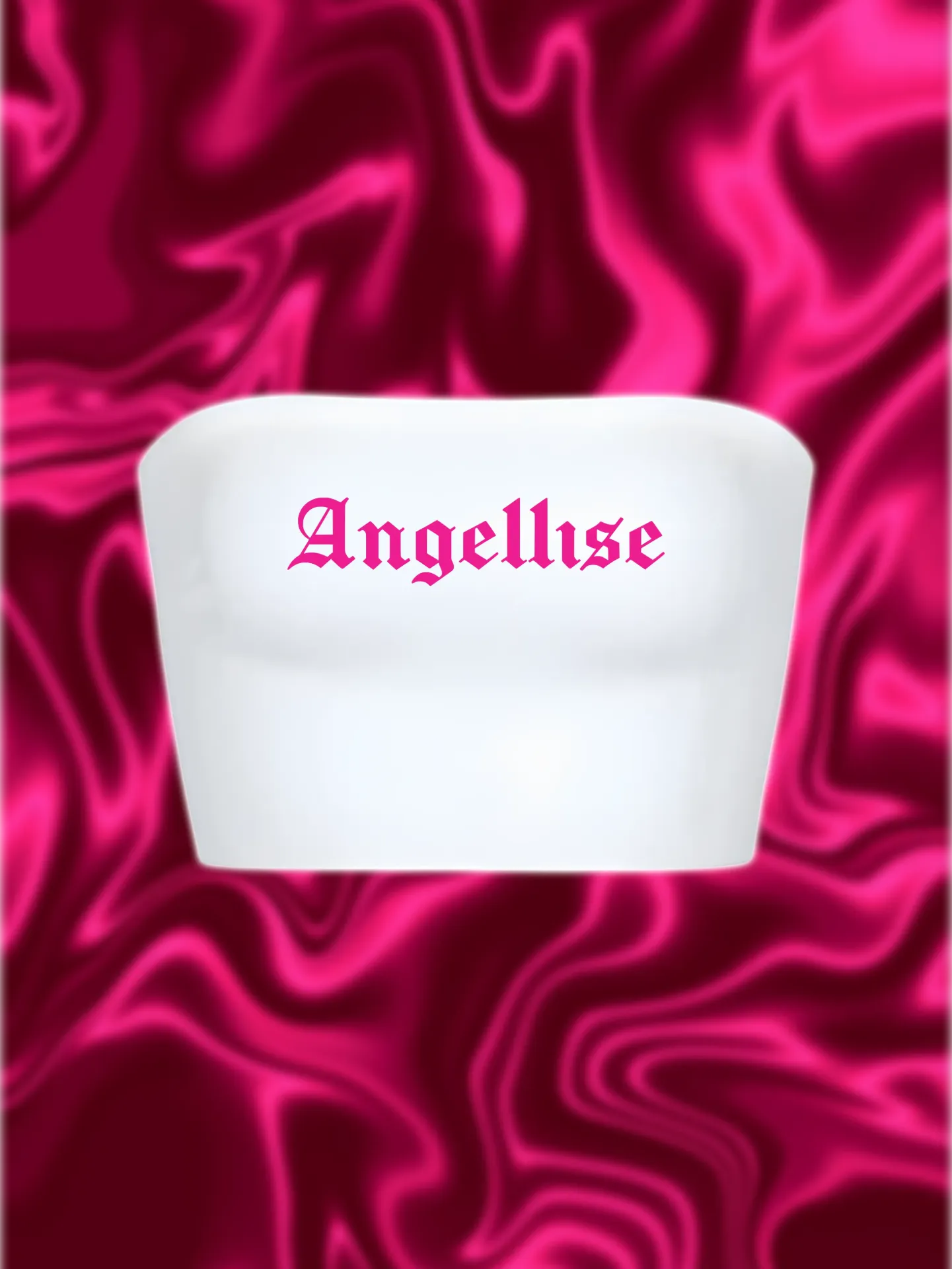 Angellise Signature Tube Top (XS, Pink)