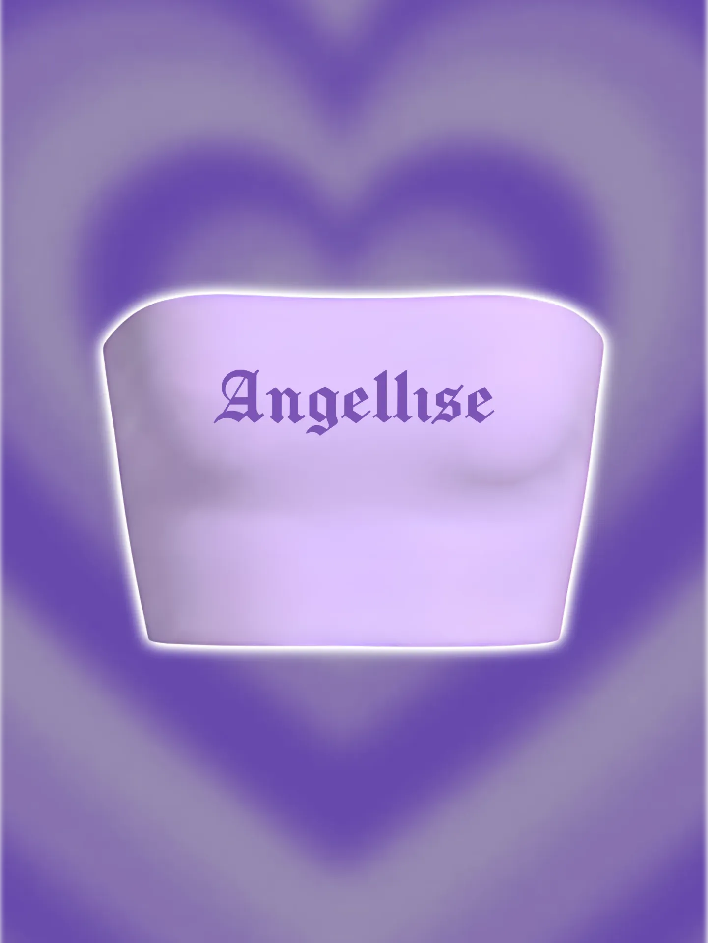 Angellise Essential Coloured Tube Top (XS, Purple)