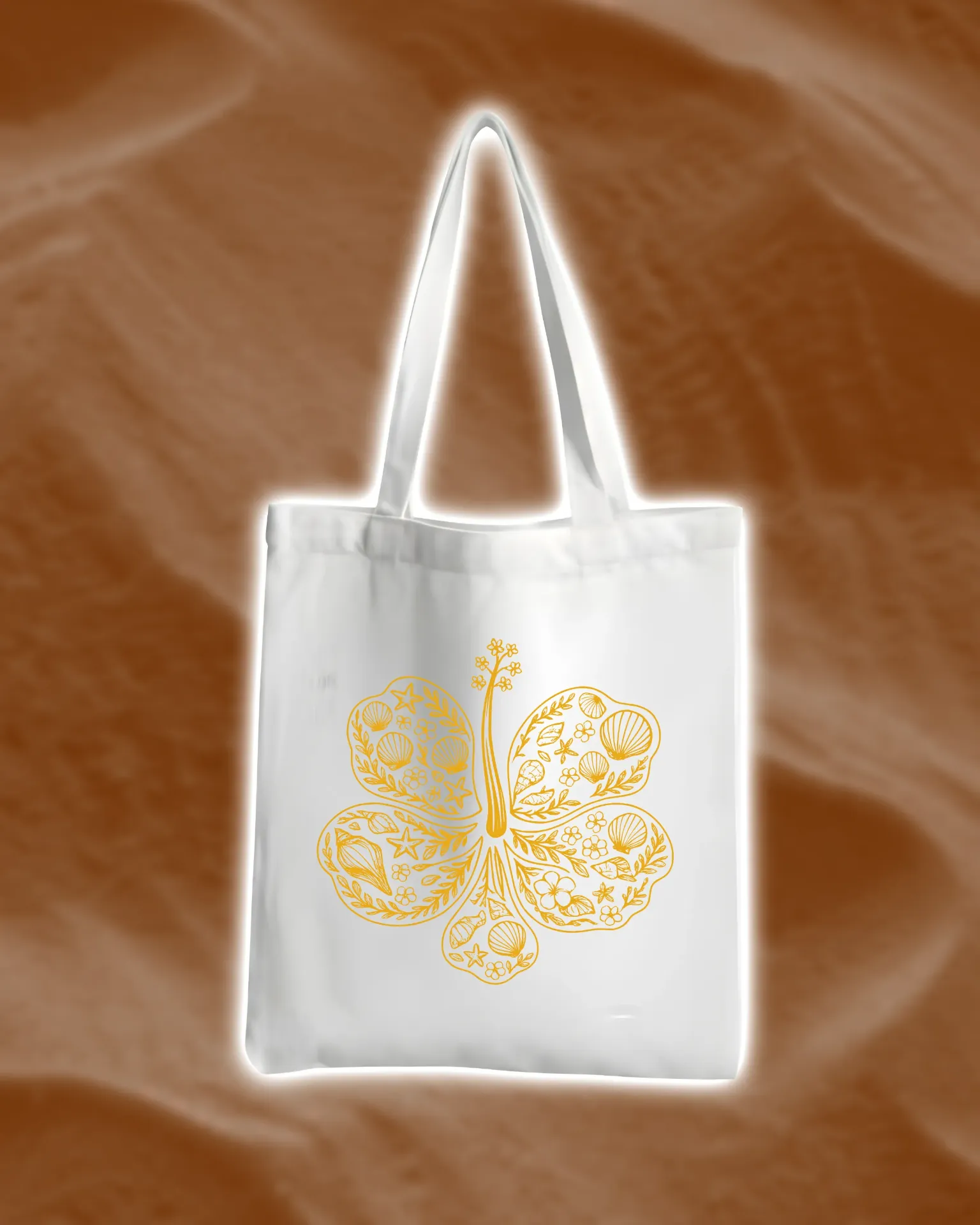 Salt-kissed Plain Tote Bag