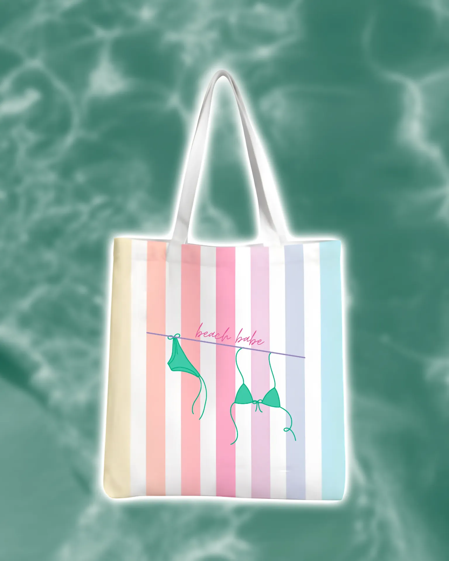Yacht Club Tote Bag (Mint Green)
