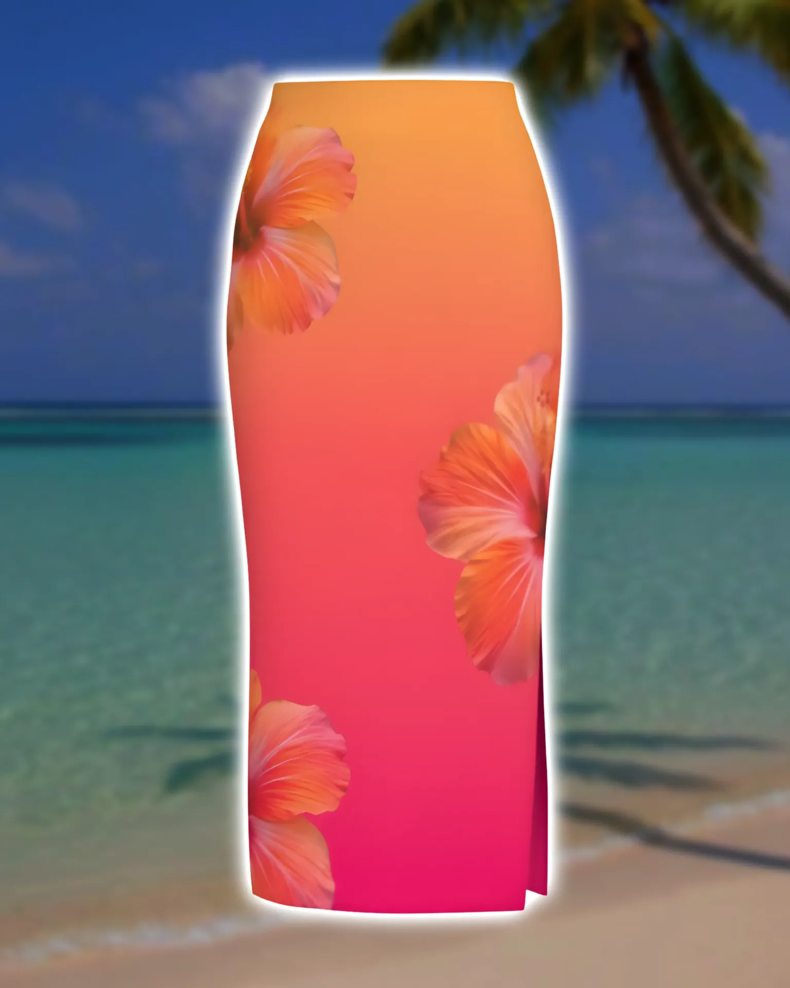 Coastal Sunline Pencil Skirt (XS)