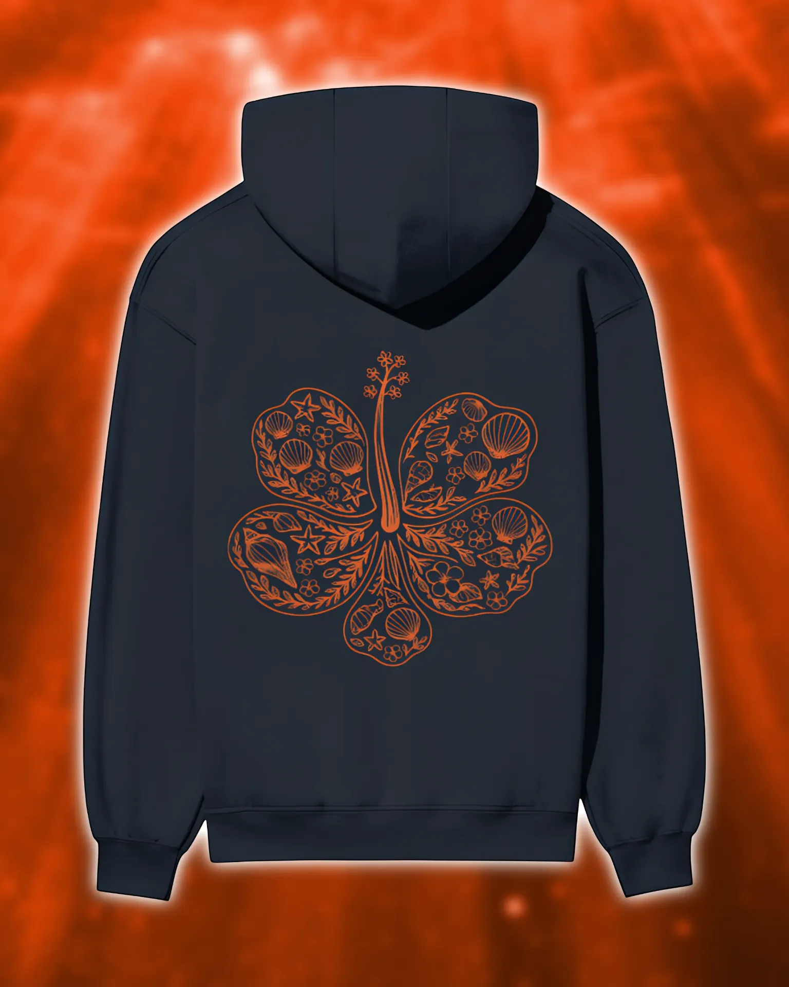 Coastal Orange Charm Hoodie