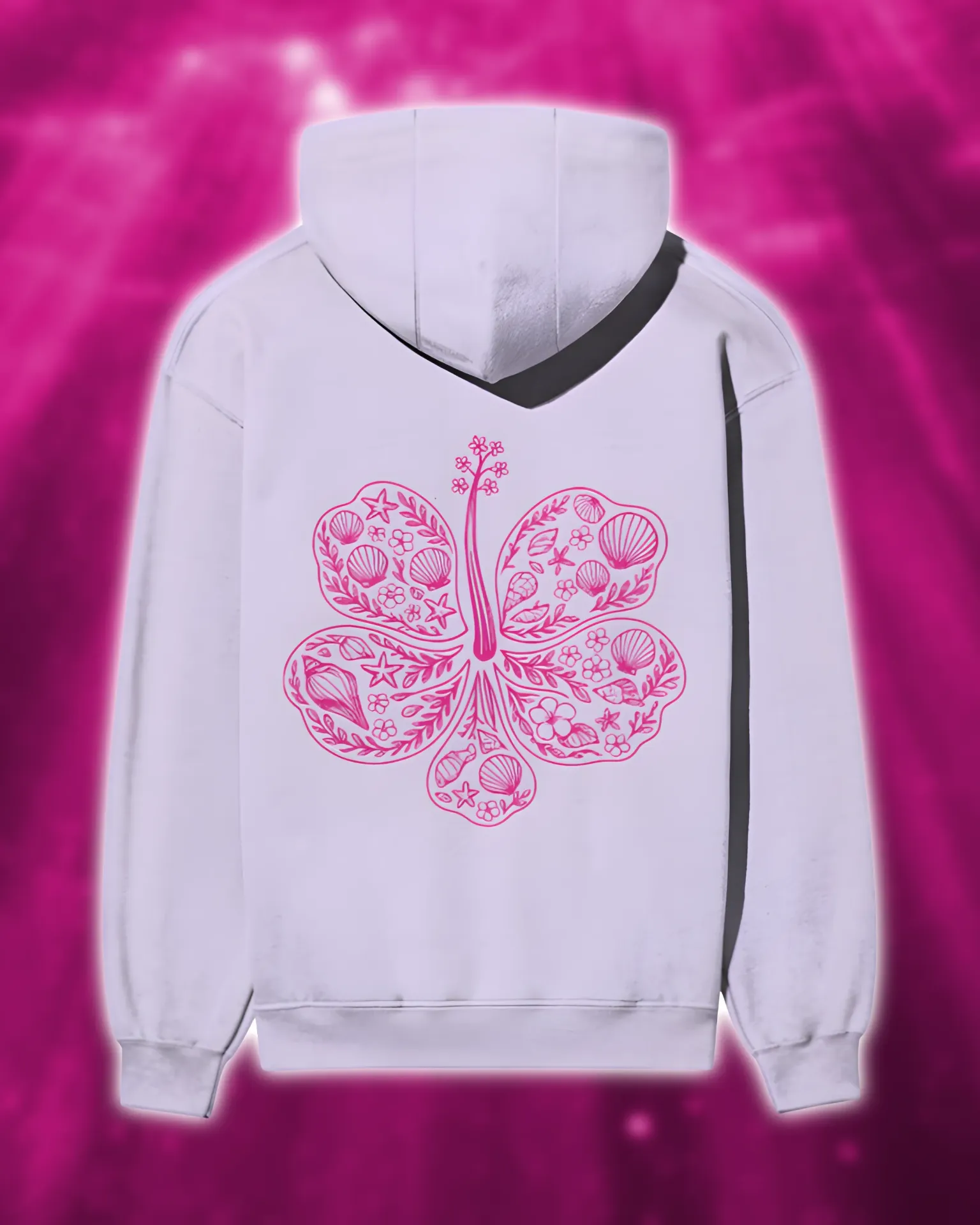 Coastal Pink Charm Hoodie