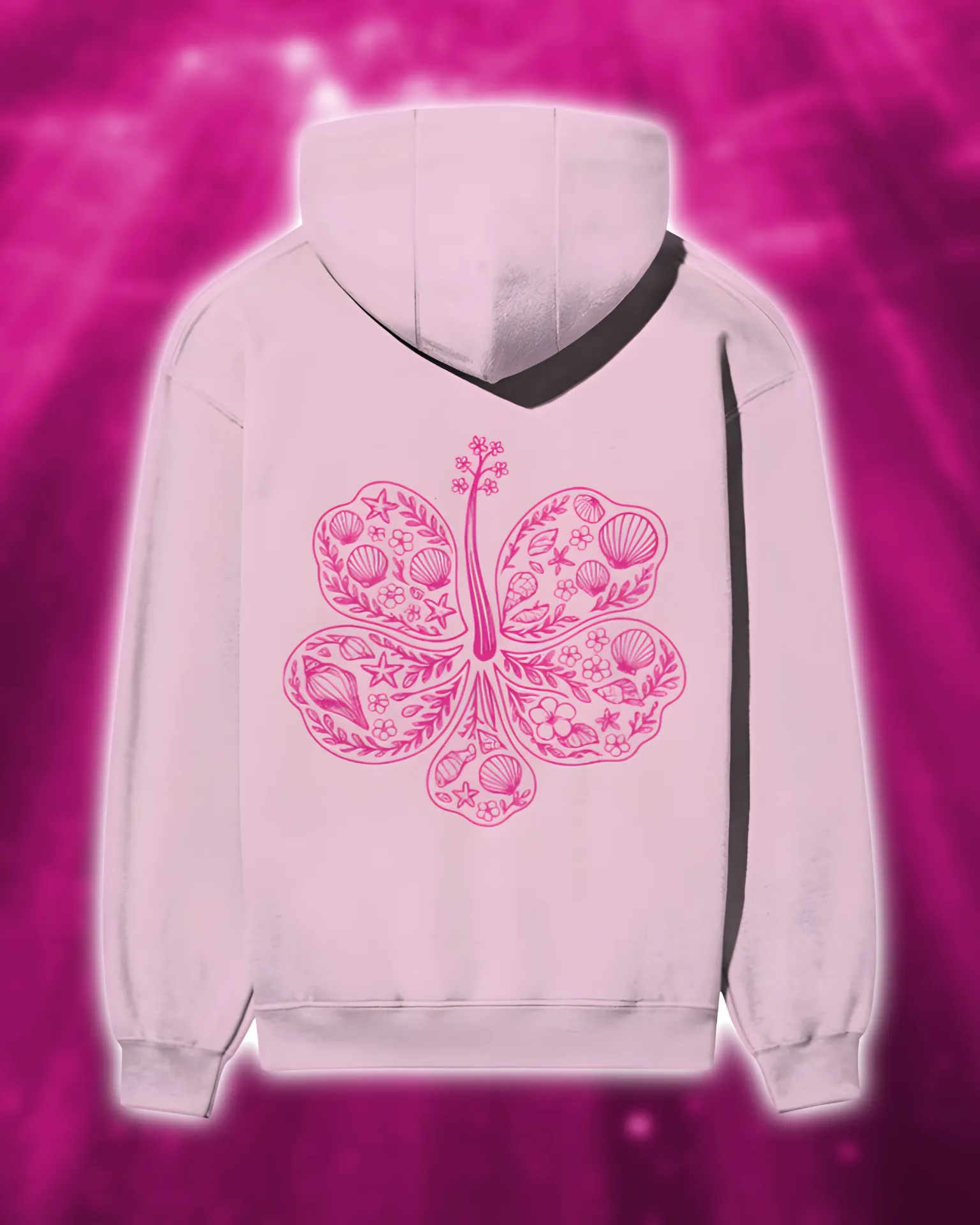 Coastal Pink Charm Hoodie