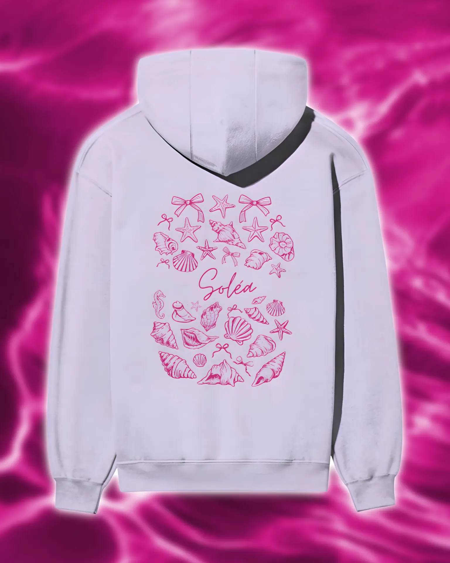 Soléa Shellscript Pink Hoodie