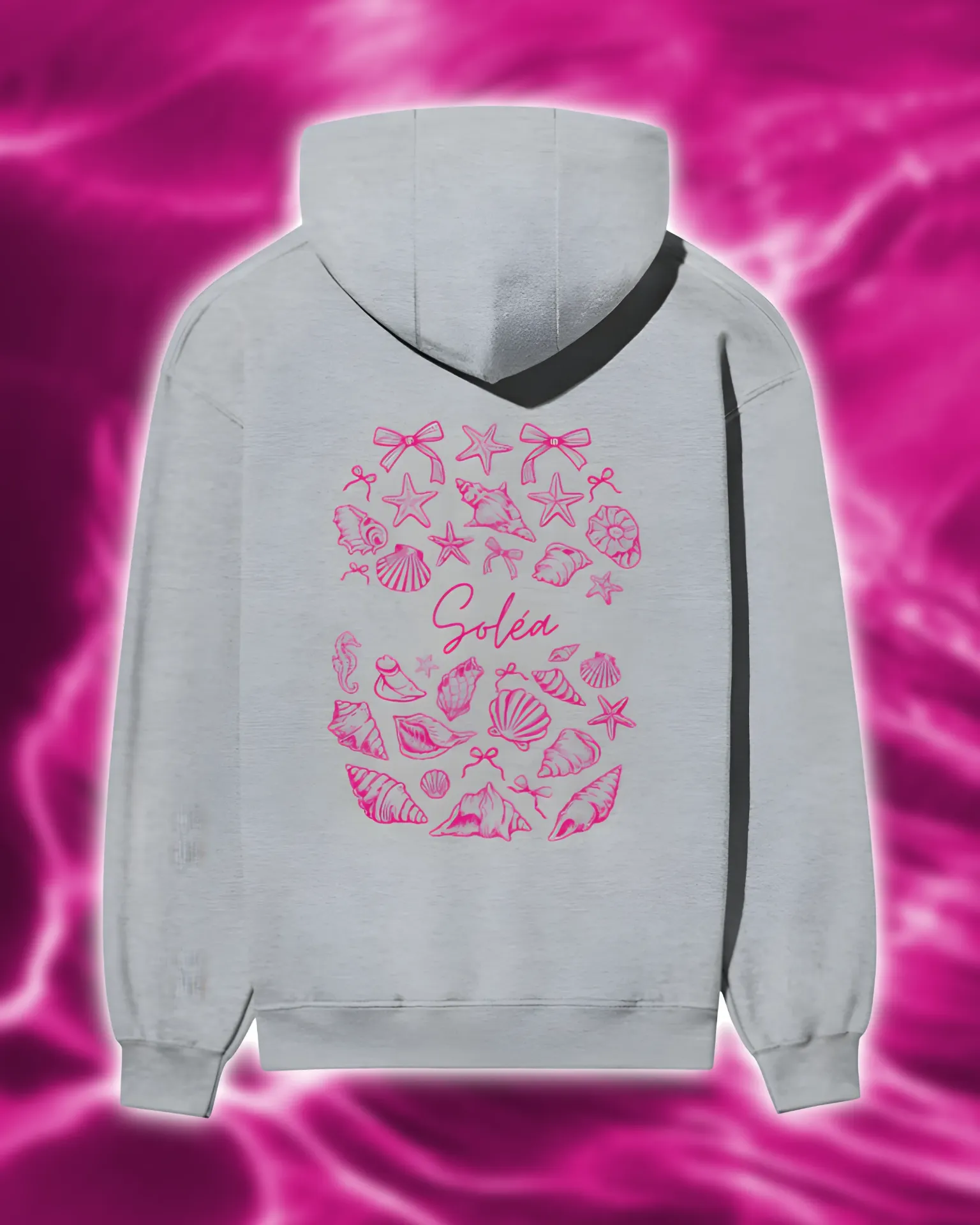 Soléa Shellscript Pink Hoodie