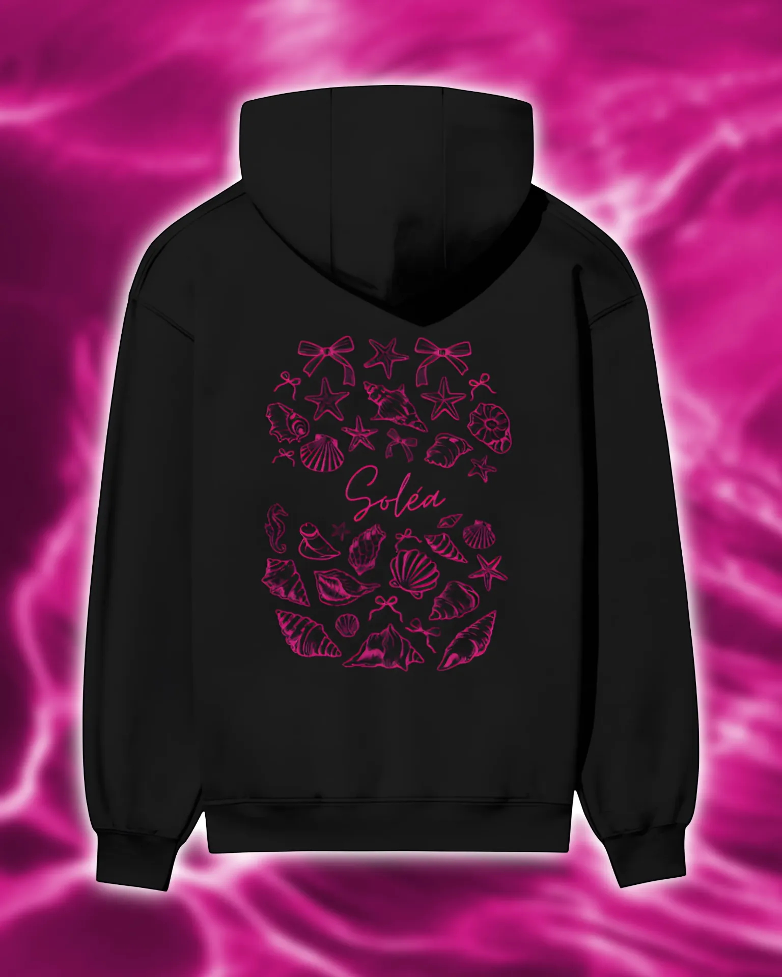 Soléa Shellscript Pink Hoodie