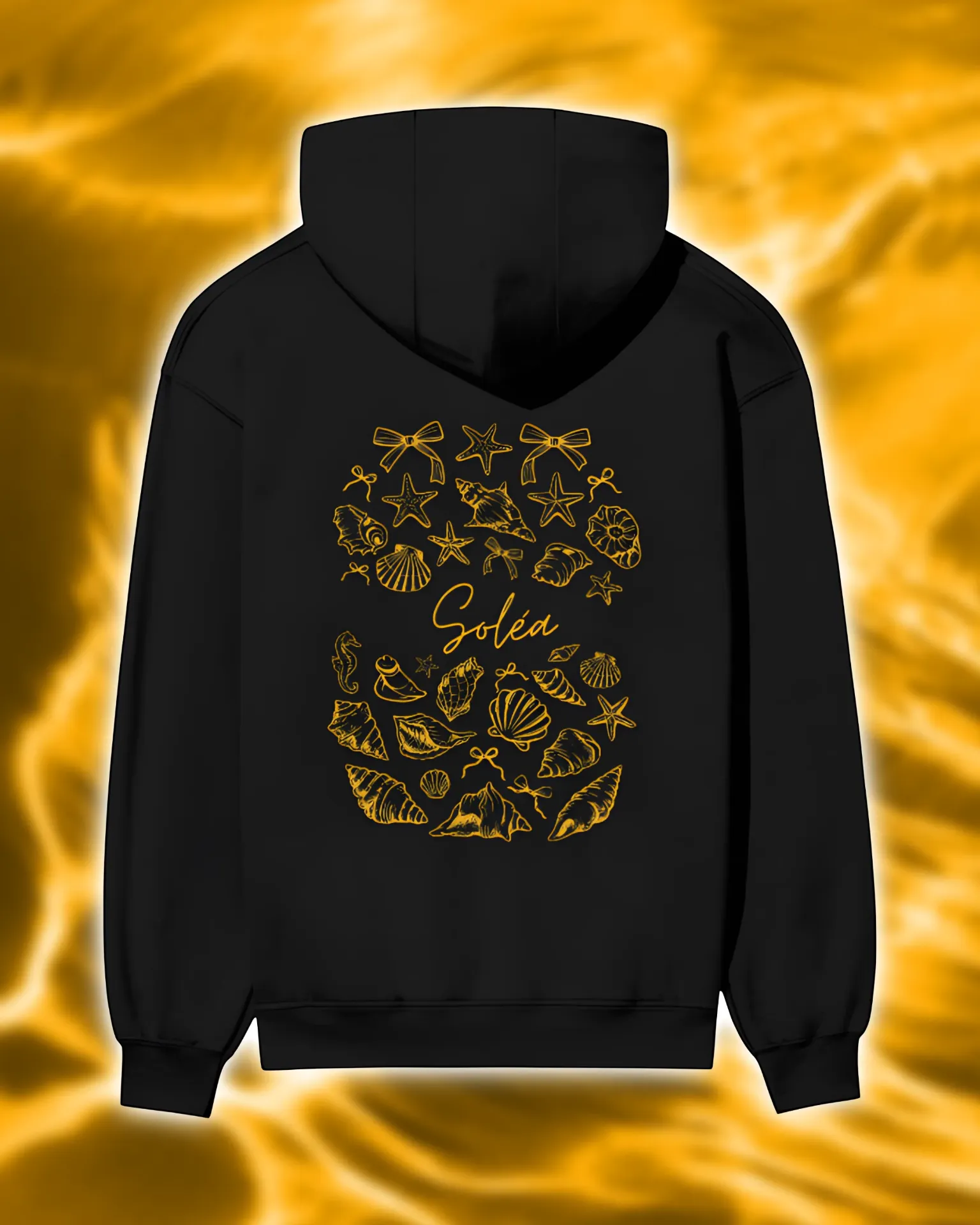 Soléa Shellscript Yellow Hoodie