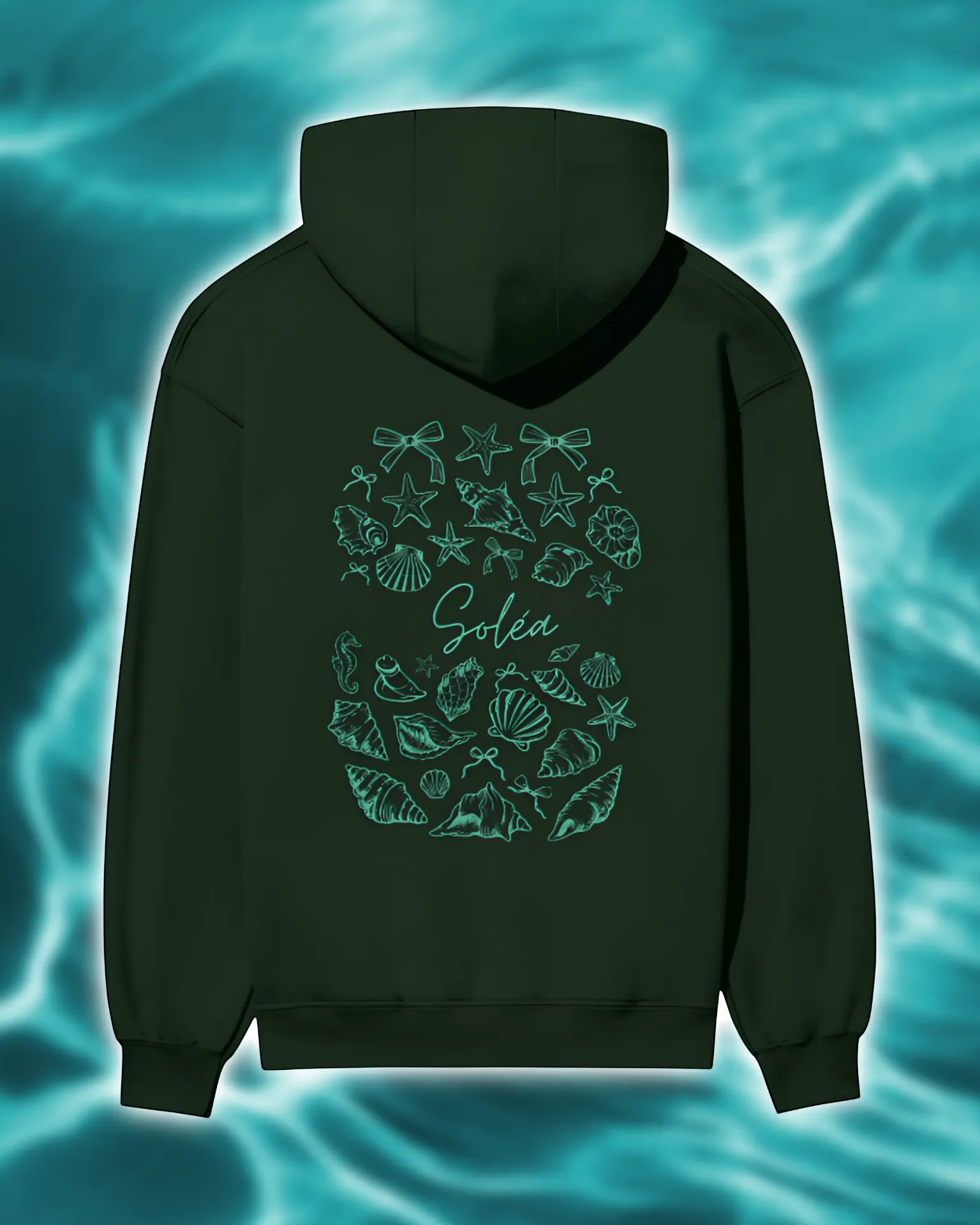 Soléa Shellscript Green Hoodie