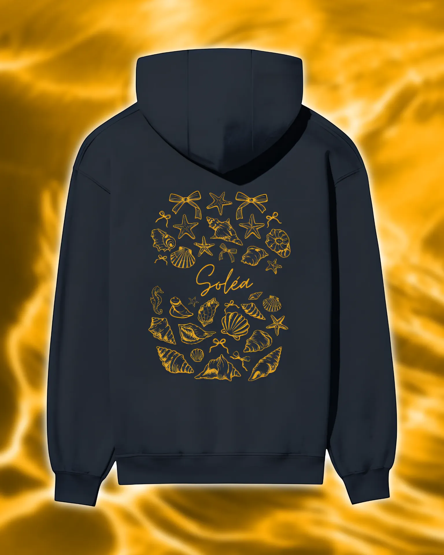 Soléa Shellscript Yellow Hoodie