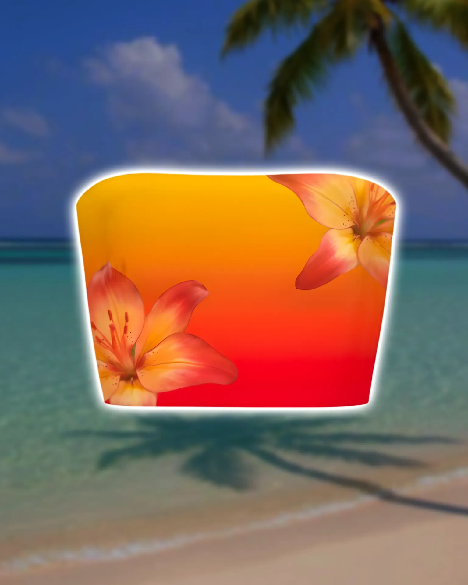 Tropical Bloom Tube Top (XS)
