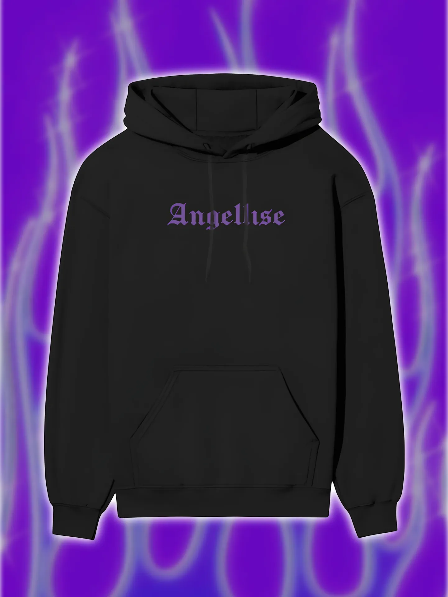 Angellise Purple Winged Hoodie