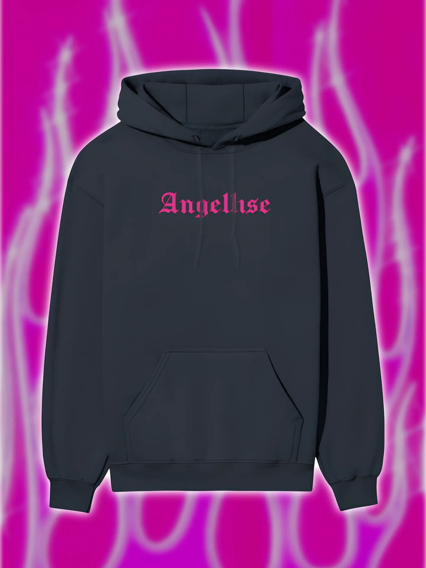 Angellise Pink Winged Hoodie