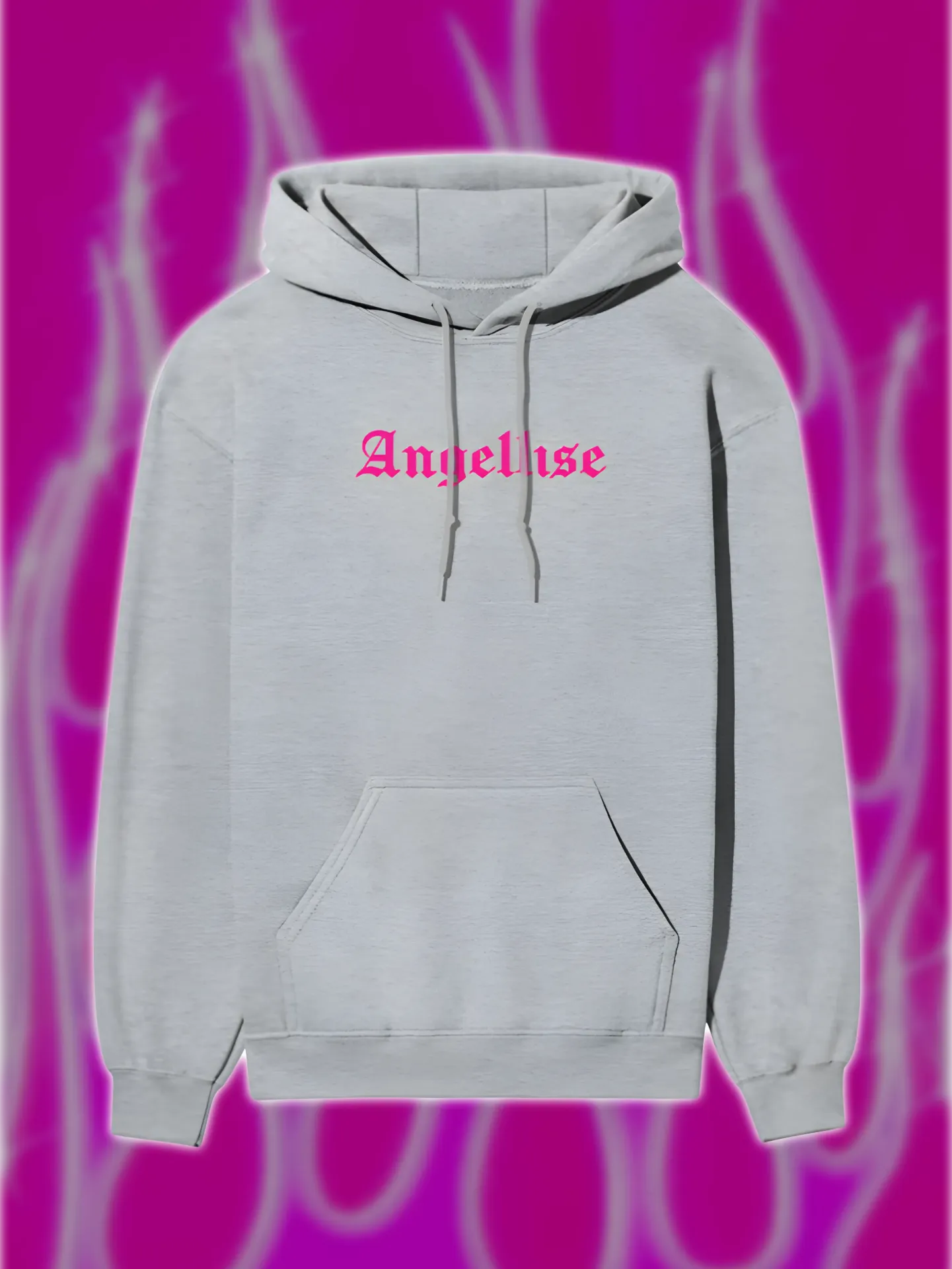 Angellise Pink Winged Hoodie