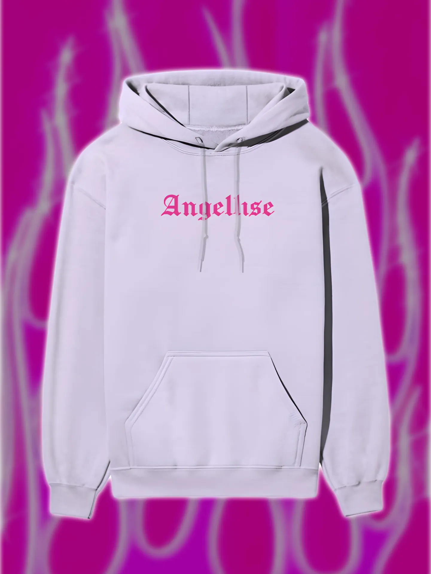 Angellise Pink Winged Hoodie