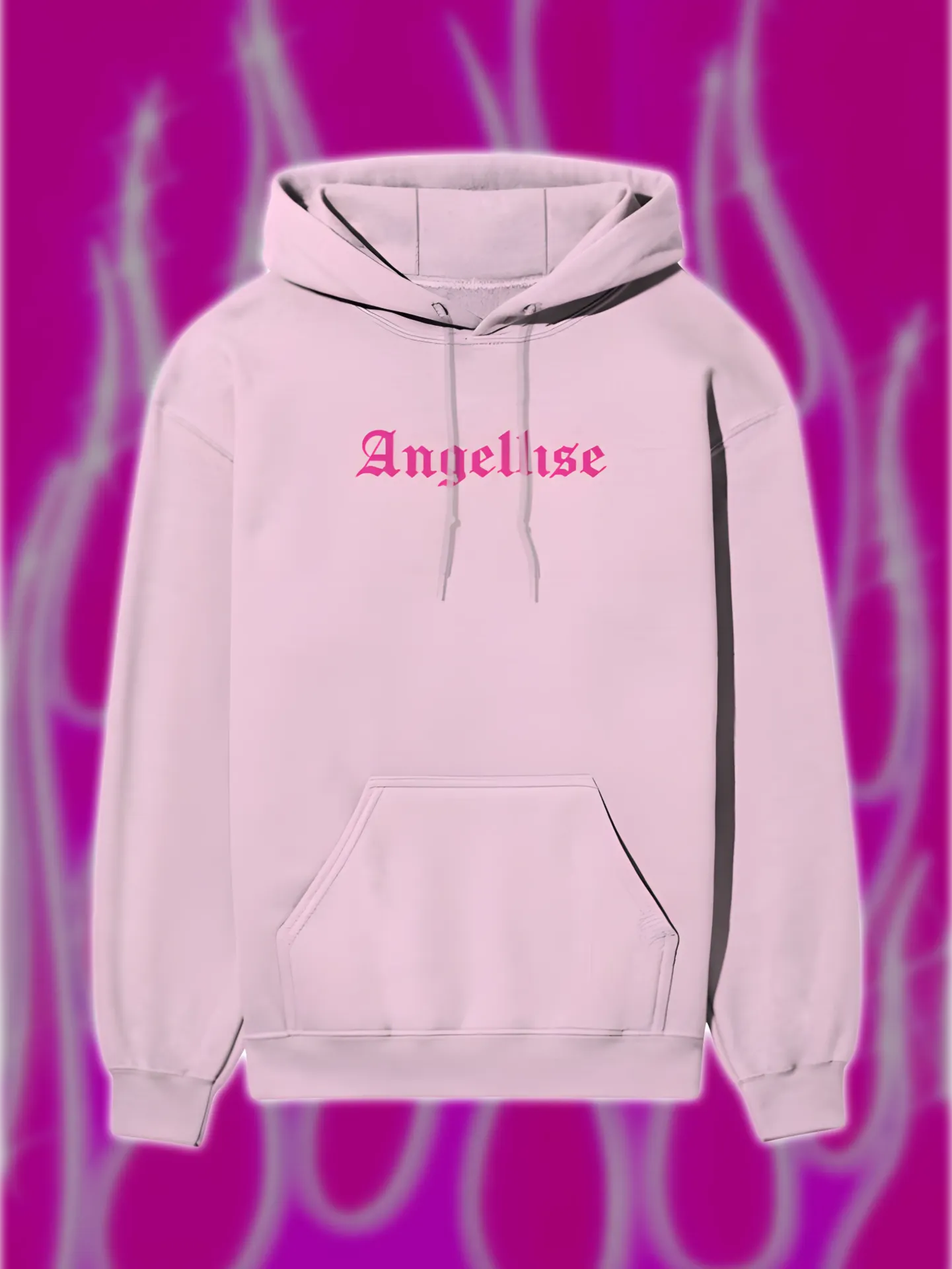 Angellise Pink Winged Hoodie