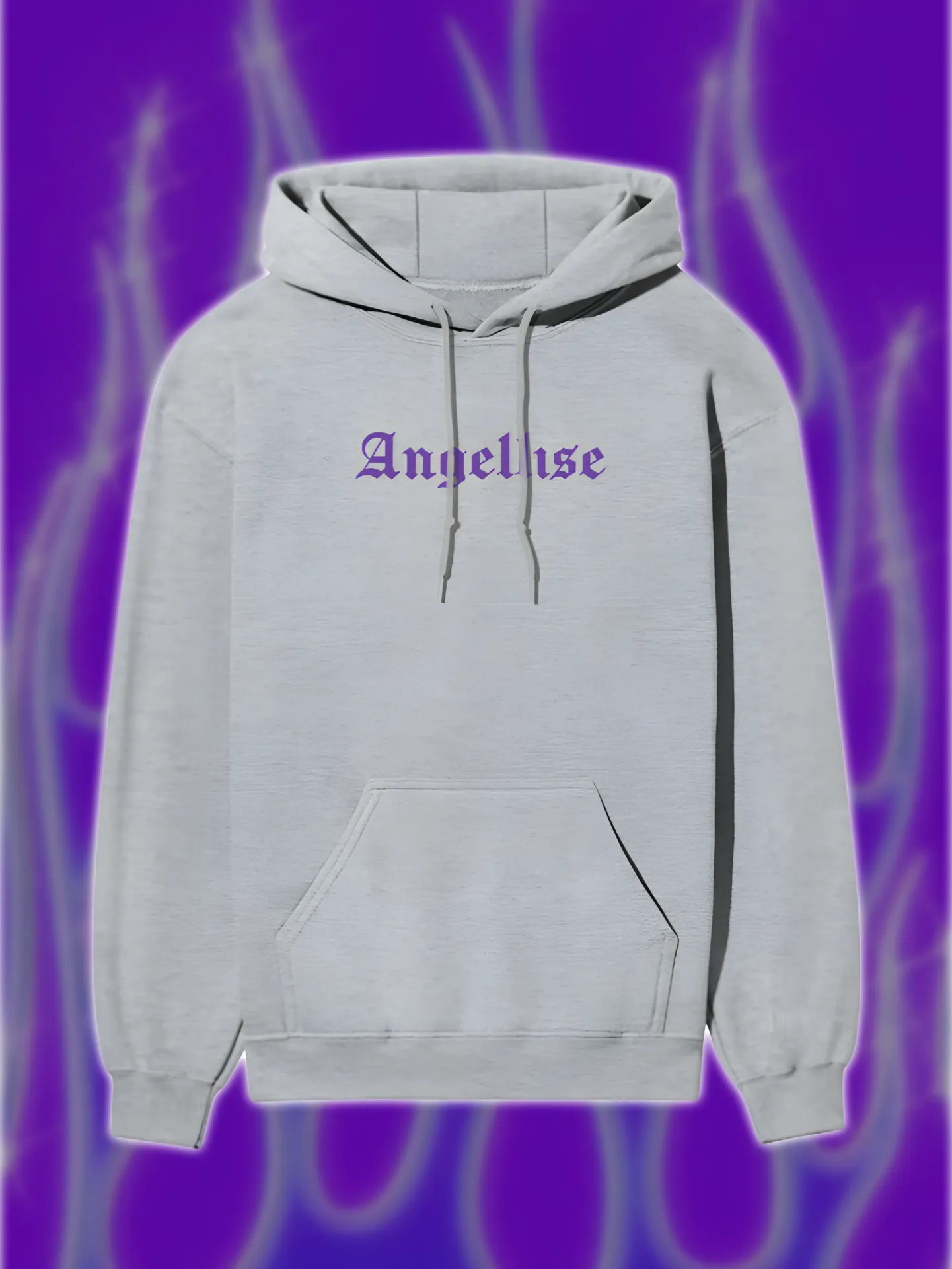 Angellise Purple Winged Hoodie